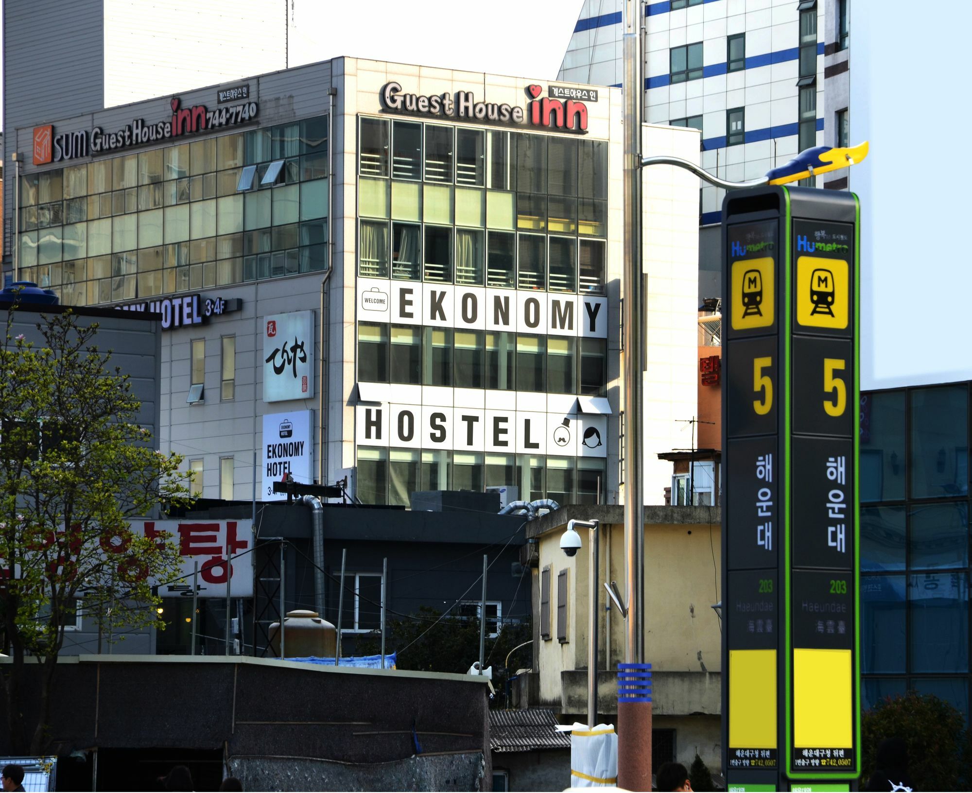 Ekonomy Haeundae Hostel Busan Exterior foto